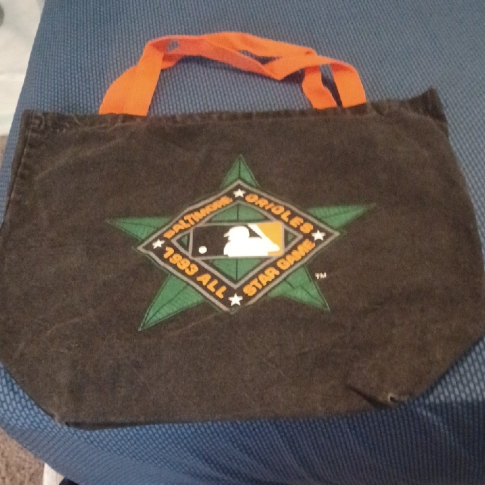Baltimore Orioles Black and Orange Tote Bag